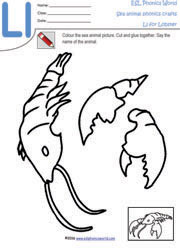 lobster-sea-animal-craft-worksheet